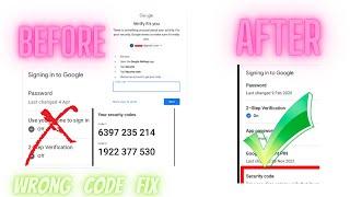 Security code not showing fixed | Google Security code verify your google account youtube #short