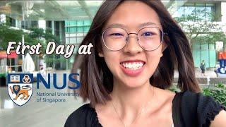 First Day of Uni at NUS! in-person classes, exploring campus, studying