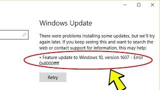 Fix Windows Update Error 0x8000ffff