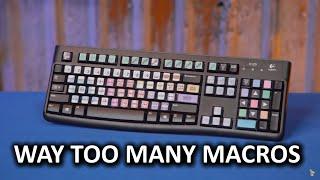 DIY 87-Key Macro Keyboard - Because he has too many keyboard shortcuts!