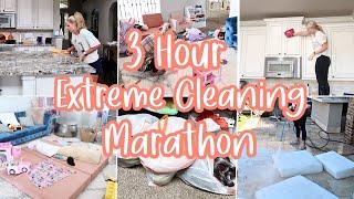 EXTREME CLEAN WITH ME MARATHON / HOME RESET MARATHON / 3 HOURS OF NONSTOP CLEANING MOTIVATION