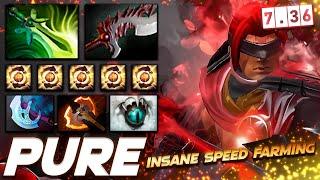 Pure Anti-Mage Insane Farm Speed 7.36 - Dota 2 Pro Gameplay [Watch & Learn]