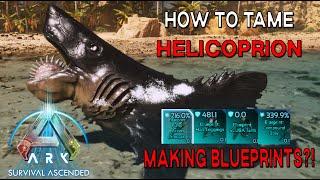 Ark Survival Ascended | How To Tame HELICOPRION - Blueprint Abilities?!? (Ark Additions)