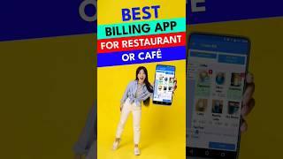 Best Billing Software for Cafe and Restaurant | Live Demo #shorts