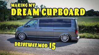 MAKING A DREAM CUPBOARD FOR MY TRANSPORTER T6 | Almost ready to to be a camper van!! | Part 1 of 2