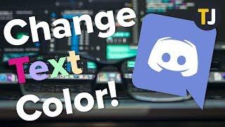 CHANGE Your Text Color in Discord!