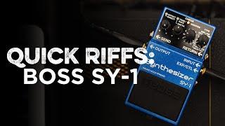 Boss SY-1 Synthesizer Pedal | CME Quick Riffs | Nathaniel Murphy