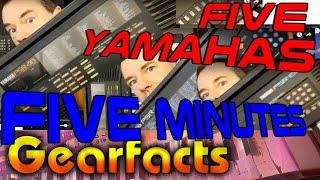 Five Yamaha keyboards : Five minute comparison