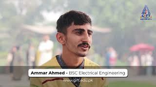 Ammar Ahmad | Student of GIFT University | Recipient of Fully Funded Scholarship