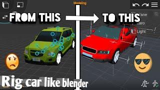 prisma 3d tutorial: rig car models like blender| prisma 3d | SKS media arts | car rigging