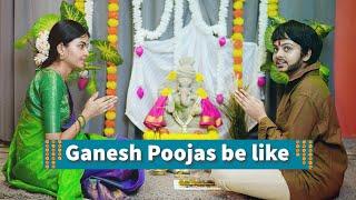 Ganesh Poojas be like || Niha Sisters Clips || Telugu || Comedy || Clip 48