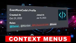 How to Build Context Menus in Discord (User Profile Command)