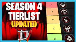 Diablo 4 Season 4 Best Class Tierlist For Everything UPDATED (Casuals, and 30 hrs a day Players)