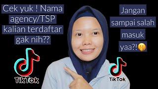 SIMAK !! DAFTAR NAMA TSP/AGENCY/MCN RESMI & TERDAFTAR DI TIKTOK SHOP OFFICIAL INDONESIA | djzayanti