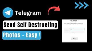 How To Send Self Destructing Photo In Telegram !