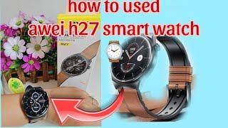 How used  h27 leather amoled smartwatch#review #rechellstyle