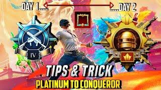 C8S22 From Platinum To Conqueror  Tips And Tricks 100% Working  | PUBGM