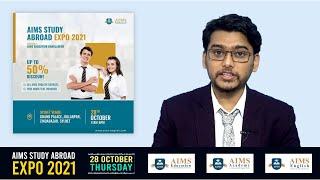 AIMS Study Abroad Expo 2021 | Invitation |AIMS Education |AIMS Academy |AIMS English | Dinaj Ahamed