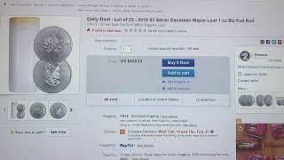 Deal Alert 2018 Silver Maple leafs eBay