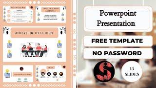 FREE ‼️ Best Powerpoint Template Design #powerpoint #presentation #canva #tutorial #hyperlink