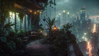 A Gloomy Ambient Cyberpunk Refuge Hidden in the Rain [PURE ATMOSPHERE]