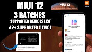 Miui 12 stable update supported device list |Miui 12 | Miui 12 release date in india