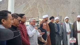 MP Ladakh Haji Hanifa Jan flagged Off Karwan for the Restoration of Democracy in Ladakh