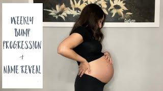 1st Baby | Weekly Bump Progression | Name Reveal | Becoming a Single Mom by Choice