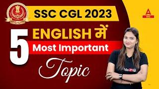 SSC CGL English Most Important Topics | SSC CGL 2023