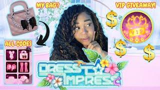 ALL DRESS TO IMPRESS CODES + FREE VIP GIVEAWAY | Dress To Impress Roblox