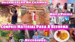 COMPRA DOS PRIMEIROS MATERIAIS PARA REFORMA/ORGANIZAÇÃO NO LAR/CHEGOU RECEBIDOS