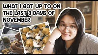 What I got up to on the last 3 days of November | Small Crochet Business | Studio Vlog