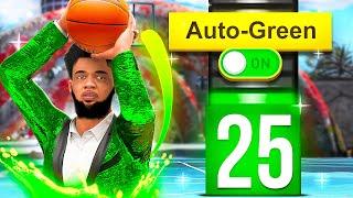 I Turned on AUTO GREEN with a 25 3PT RATING in NBA 2K24...