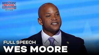 Wes Moore touts leadership after bridge collapse during his DNC speech