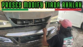 Proses Modif Truck Canter Bagian Depan