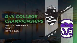 St. Olaf vs. Williams | Men's Final | 2024 D-III College Championships
