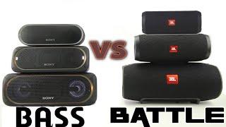 JBL VS SONY - BASS COMPARISON // FLIP 4 VS CHARGE 3 VS XTREME VS XB20 VS XB30 VS XB40