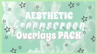 aesthetic overlays for youtube | aesthetic green screen overlays pack | Mona