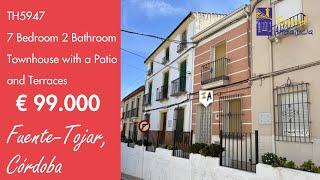99K, 7 Bedroom 2 Bath Townhouse, Patio & Terraces Property for sale in Spain inland Andalucia TH5947