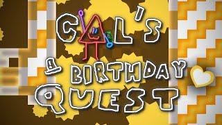 "cals birthday quest" 100% | Hard Platformer Demon | Geometry Dash 2.2 | Level by DavidConcal