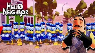 DONALD DUCK CLONES ARE CRAZY MAD | Hello Neighbor Mod