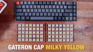 Gateron Cap Milky Yellow Review Ft. Keychron K6 V3 + Sound Test and Comparisons