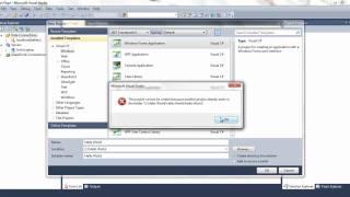 Hello World - C# Windows Form Application - Visual Studio 2010