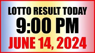Lotto Result Today 9pm Draw June 14, 2024 Swertres Ez2 Pcso