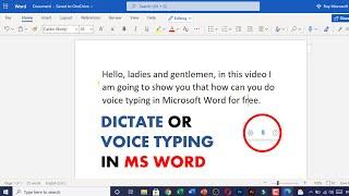 dictation option missing problem | voice typing in Ms word
