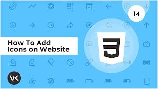 How To Add Icons on Website | Font Awesome & ion-icons Icons | Part 14