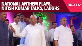 Bihar News | National Anthem Plays, Nitish Kumar Talks, Laughs, Fidgets At Sports Meet