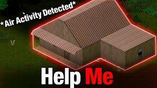 Taking Shelter From The CHOPPER EVENT *help* | Project Zomboid Boxfort Challenge #7