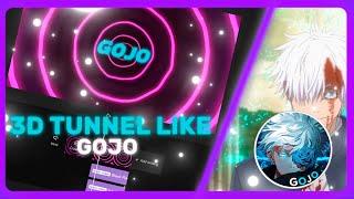 3d Tunnel like ​⁠@GOJO | Cap Cut AMV Tutorial | Easy Method !