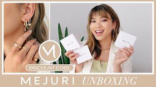 NEW Mejuri Charms & Hoops Unboxing & styling  Earring Stack ideas - gold, diamond, vermeil, pearls!